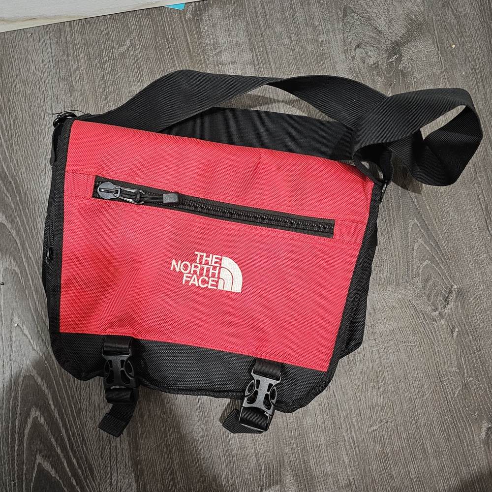The North Face Bold Red and Black Messenger Bag